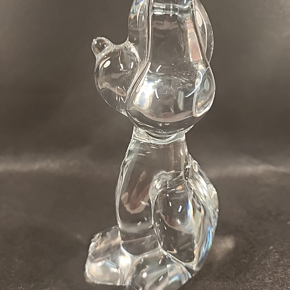 Mikasa Crystal Dog Puppy Paperweight Figurine Classic Friends 6.5" Hound Pup - Picture 4 of 11